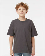 M&O 4850, Youth Gold Soft Touch T-shirt, Charcoal
