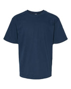 M&O 4850, Youth Gold Soft Touch T-shirt, Deep Navy