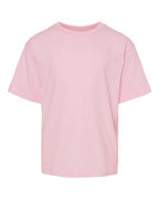 M&O 4850, Youth Gold Soft Touch T-shirt, Light Pink
