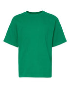 M&O 4850, Youth Gold Soft Touch T-shirt, Fine Kelly Green