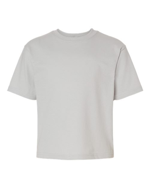 M&O 4850, Youth Gold Soft Touch T-shirt, Platinum