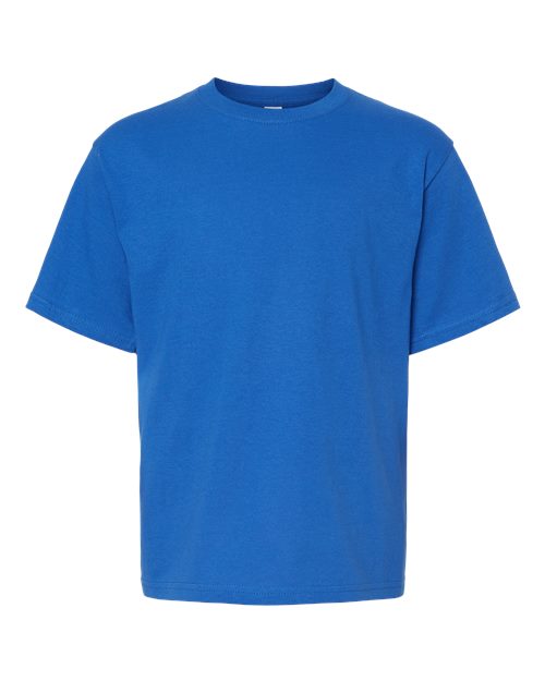 M&O 4850, Youth Gold Soft Touch T-shirt, Royal