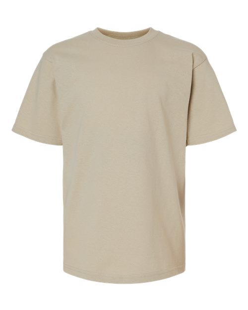 M&O 4850, Youth Gold Soft Touch T-shirt, Sand
