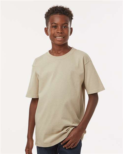 M&O 4850, Youth Gold Soft Touch T-shirt, Sand
