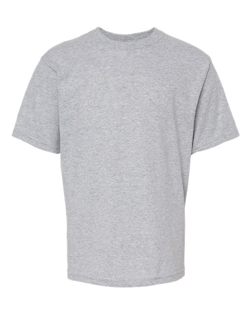 M&O 4850, Youth Gold Soft Touch T-shirt, Sport Grey