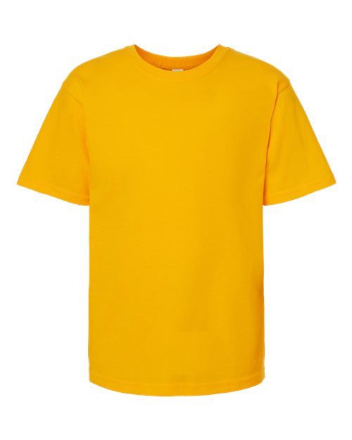 M&O 4850, Youth Gold Soft Touch T-shirt, Gold