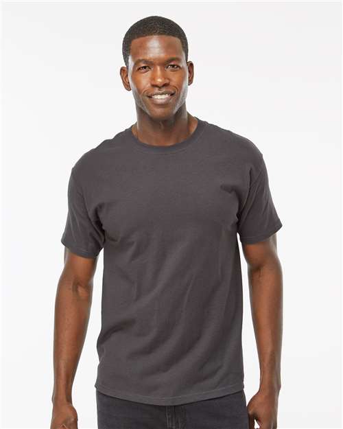 M&O 5500, Ring-spun T-shirt, Charcoal