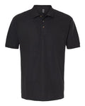 M&O 7002, Ring-spun Pique Polo, Black