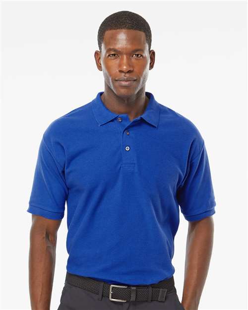 M&O 7002, Ring-spun Pique Polo, Royal