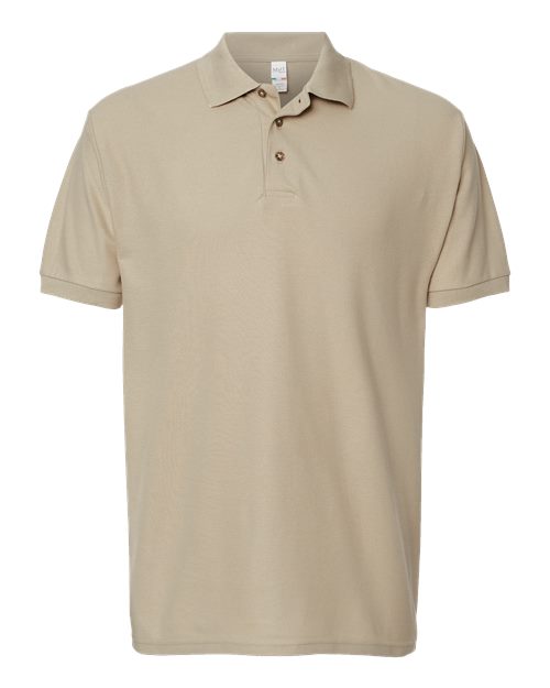 M&O 7002, Ring-spun Pique Polo, Sand