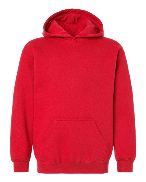 M&O 3322, Youth Fleece Pullover Hoodie, Red