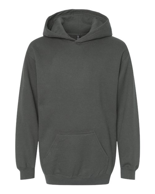 M&O 3322, Youth Fleece Pullover Hoodie, Charcoal