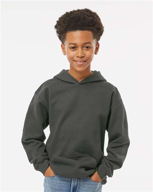 M&O 3322, Youth Fleece Pullover Hoodie, Charcoal