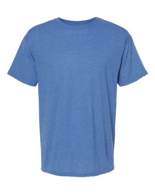 M&O 4800, Men's Gold Soft Touch T-shirt, Heather Royal