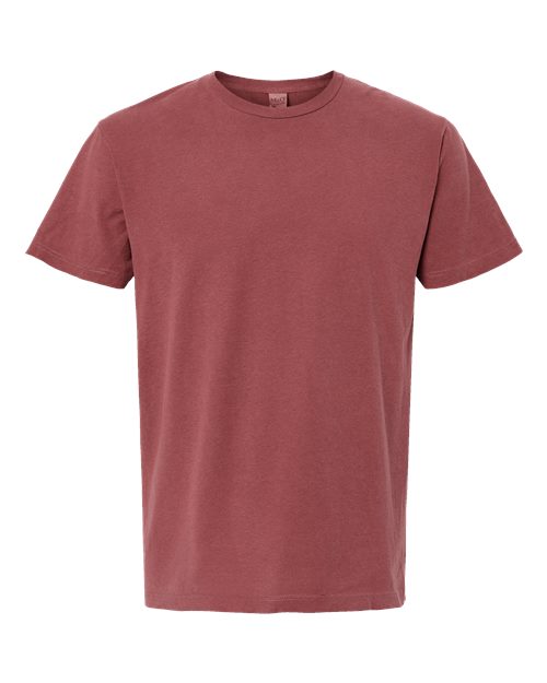 M&O 6500M, Unisex Vintage Garment-dyed T-shirt, Brick