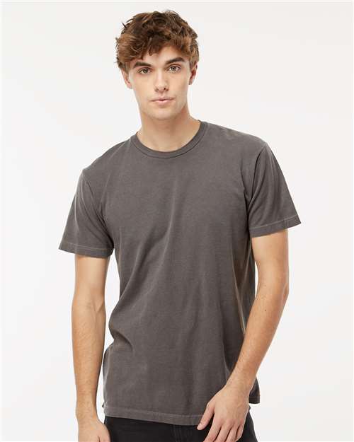 M&O 6500M, Unisex Vintage Garment-dyed T-shirt, Pepper