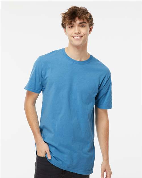 M&O 6500M, Unisex Vintage Garment-dyed T-shirt, Royal Caribe