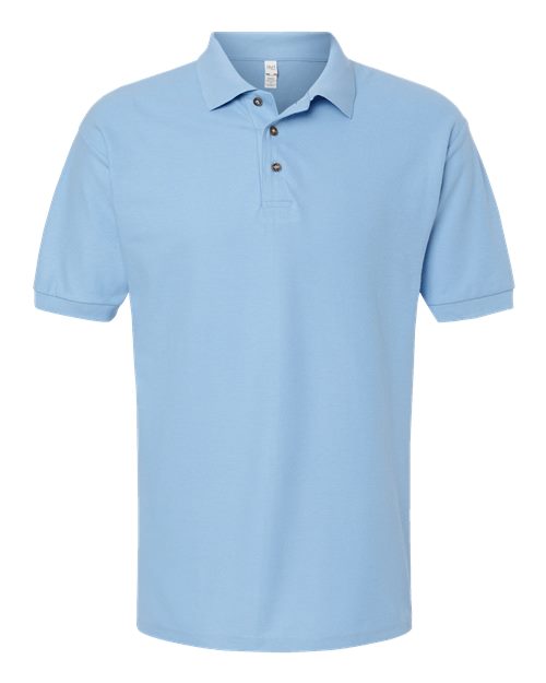 M&O 7002, Ring-spun Pique Polo, Light Blue