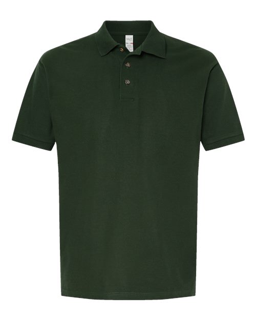 M&O 7002, Ring-spun Pique Polo, New Forest Green