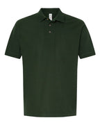 M&O 7002, Ring-spun Pique Polo, New Forest Green