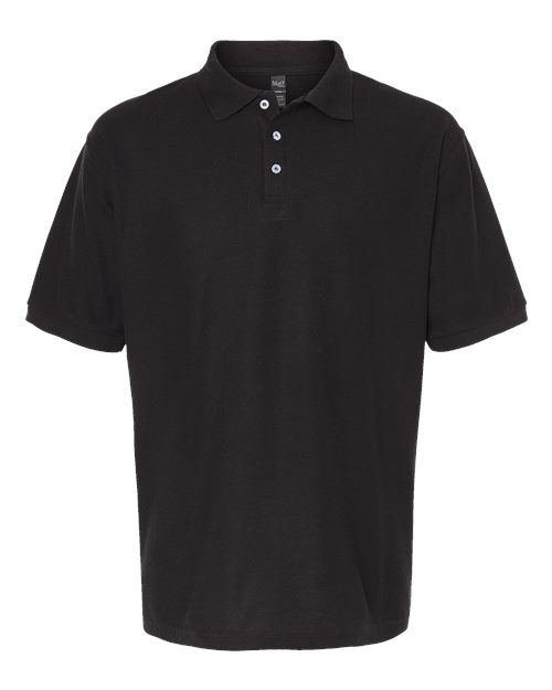 M&O 7006, Soft Touch Polo, Fine Black