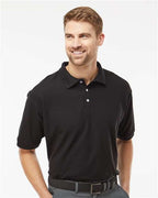 M&O 7006, Soft Touch Polo, Fine Black