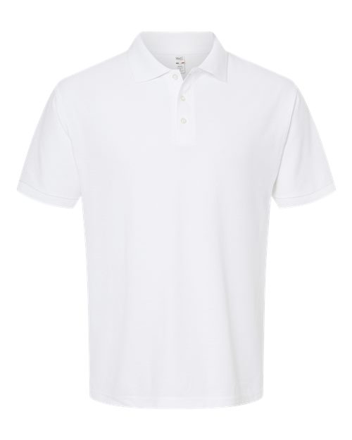 M&O 7006, Soft Touch Polo, Fine White