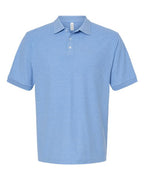 M&O 7006, Soft Touch Polo, Light Blue Heather