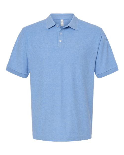M&O 7006, Soft Touch Polo, Light Blue Heather