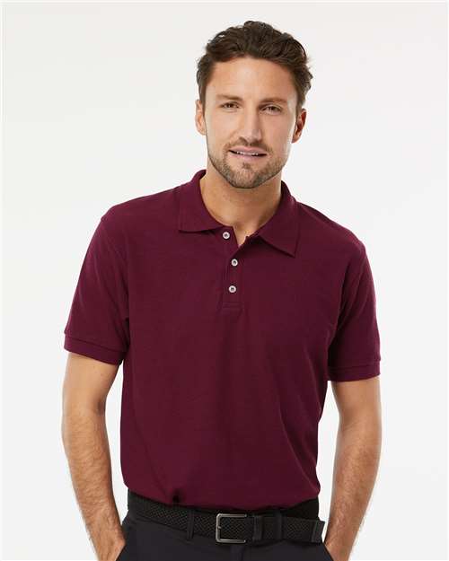 M&O 7006, Soft Touch Polo, Maroon