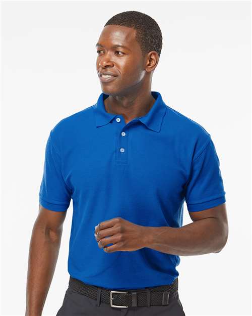 M&O 7006, Soft Touch Polo, Bright Royal