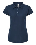 M&O 7007, Women's Soft Touch Polo, Bright Navy