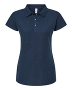 M&O 7007, Women's Soft Touch Polo, Bright Navy