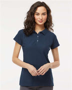 M&O 7007, Women's Soft Touch Polo, Bright Navy