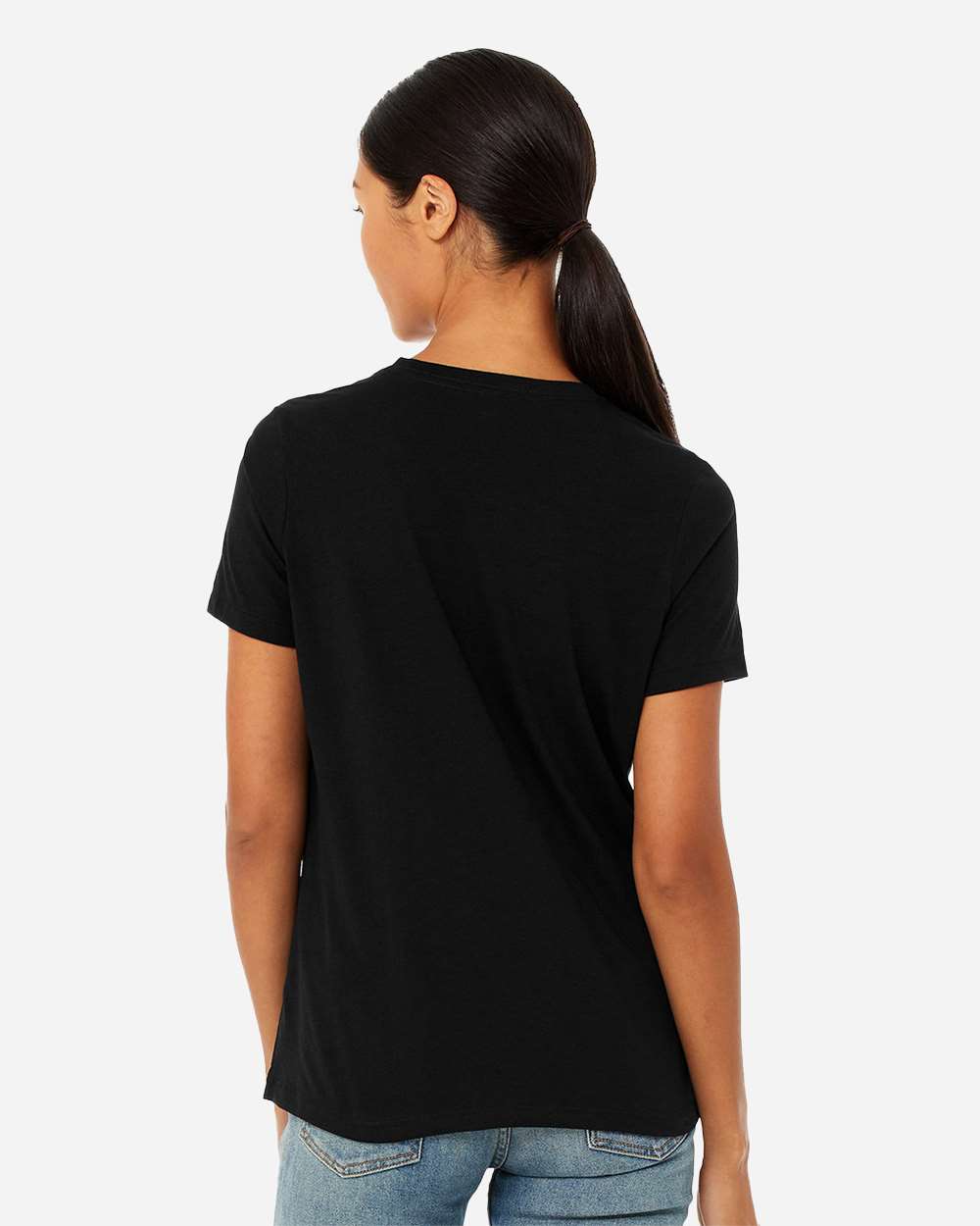 BELLA + CANVAS 6413, T-Shirts - Premium, Solid Black Triblend