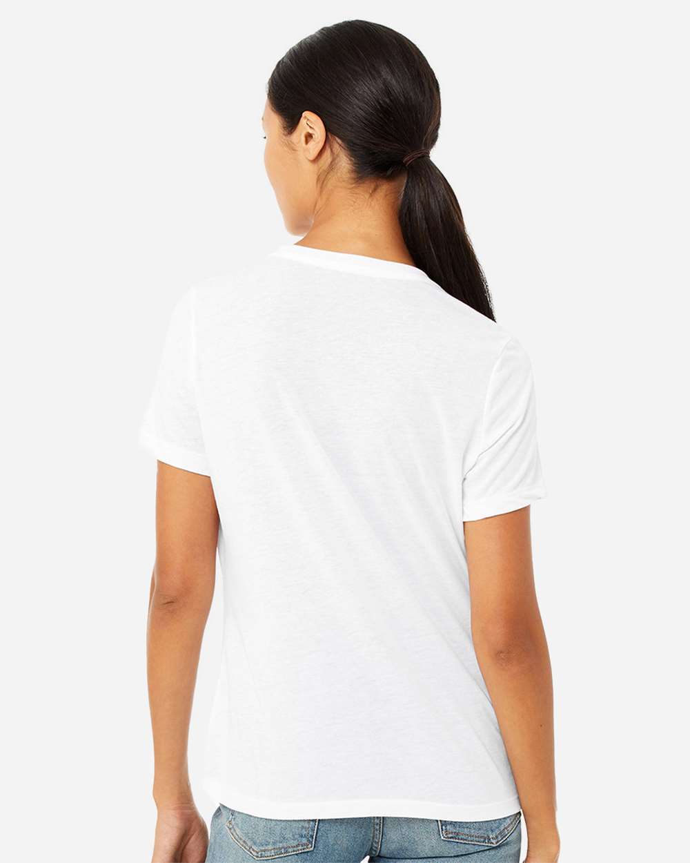 BELLA + CANVAS 6413, T-Shirts - Premium, Solid White Triblend