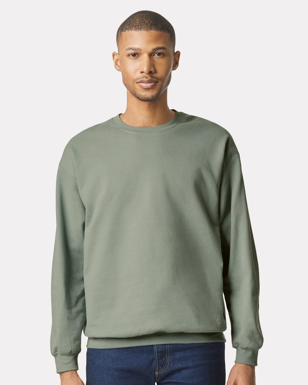 Gildan SF000, Unisex Softstyle Midweight Crewneck Sweatshirt, Ash