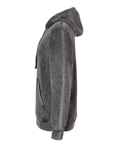 Independent Trading Co. PRM4500MW, Unisex Midweight Mineral Wash Hooded Sweatshirt, Black