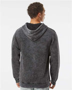 Independent Trading Co. PRM4500MW, Unisex Midweight Mineral Wash Hooded Sweatshirt, Black