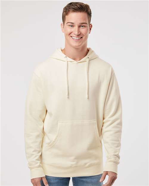 Independent Trading Co. SS4500, Unisex Midweight Hooded Sweatshirt, Bone