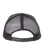 YP Classics 6606, Retro Trucker Cap, Poseidon Black