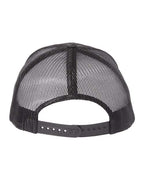 YP Classics 6606, Retro Trucker Cap, Poseidon Black