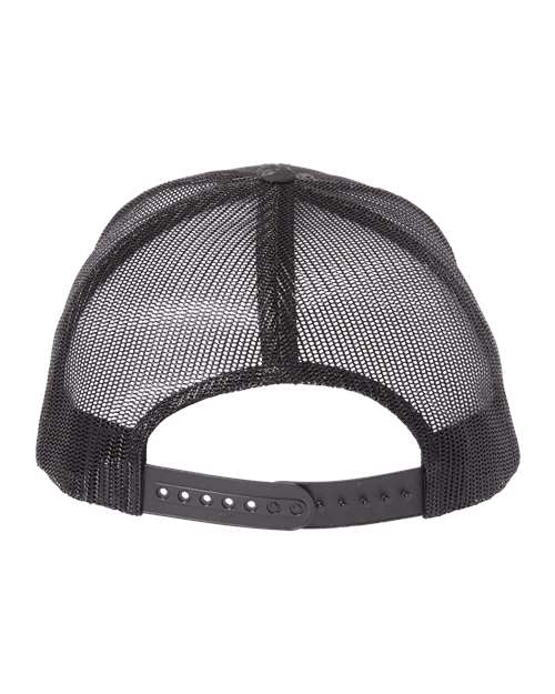 YP Classics 6606, Retro Trucker Cap, Poseidon Black