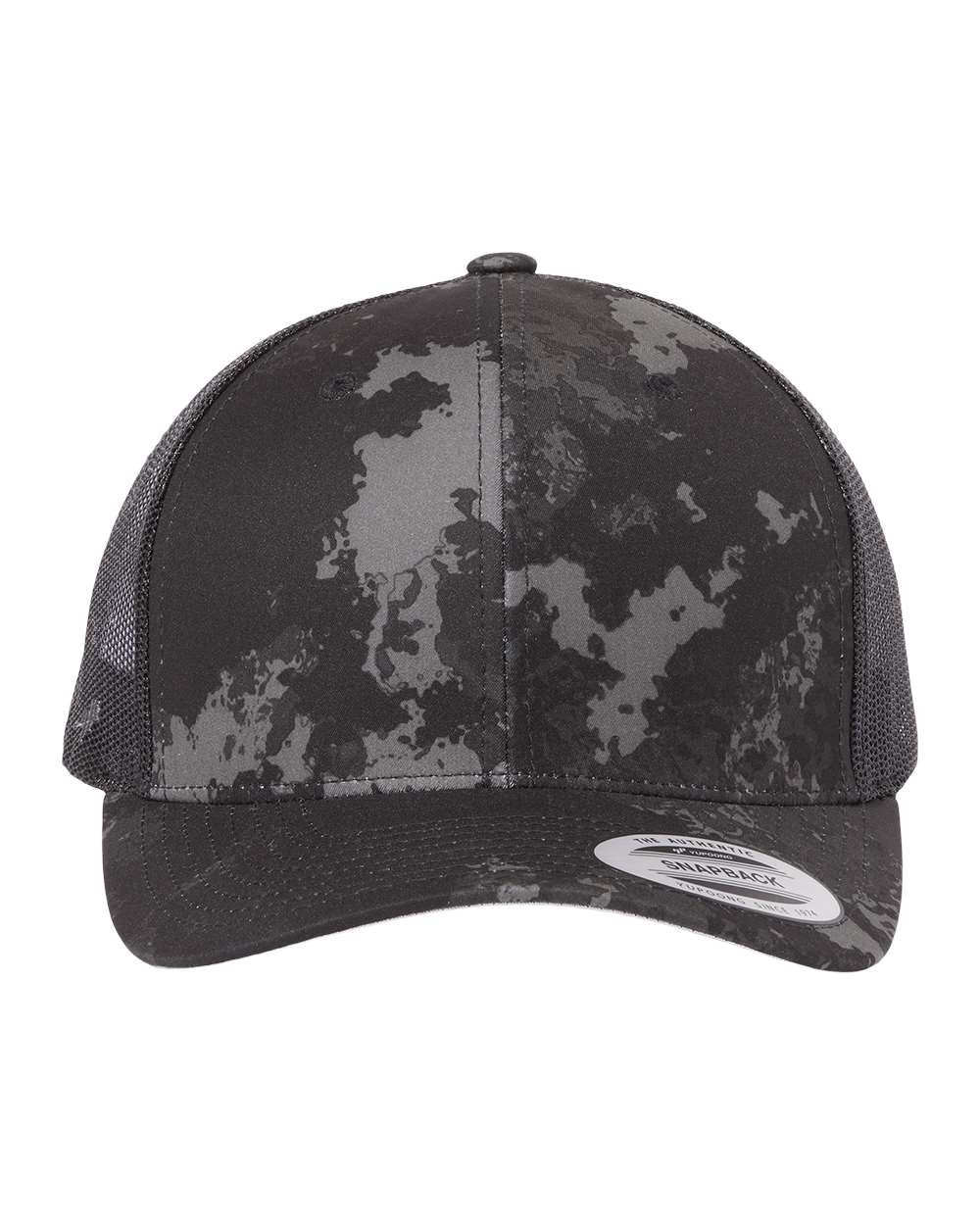 YP Classics 6606, Retro Trucker Cap, Poseidon Black