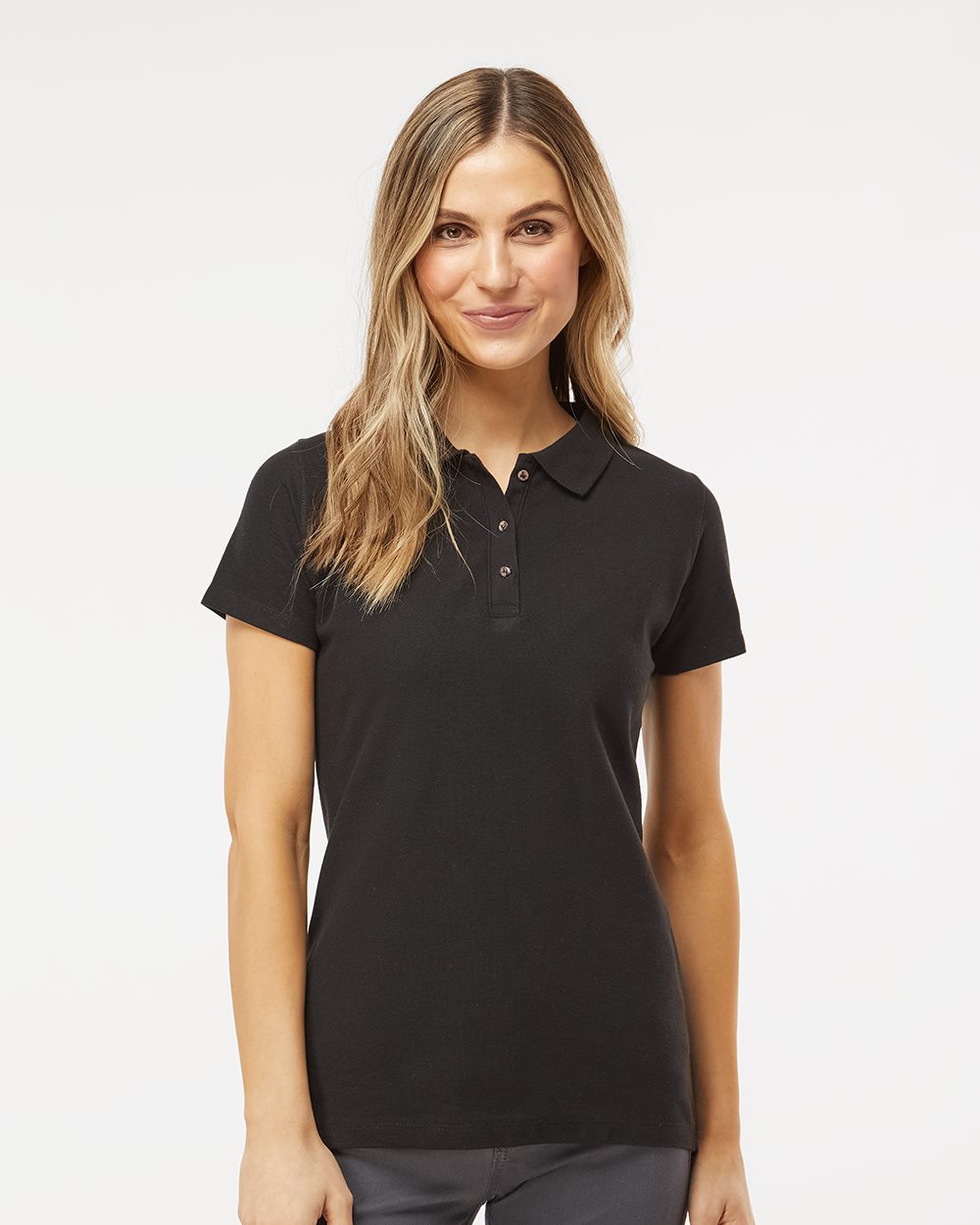 M&O 7600 Women's Ringspun Pique Polo