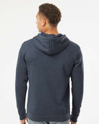 Next Level 9302, Fleece - Premium - Hood, Heather Midnight Navy