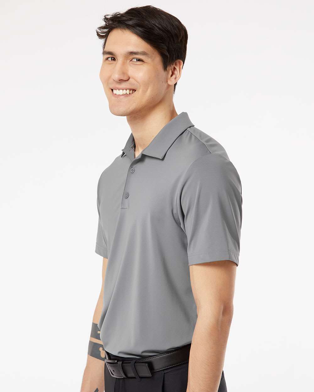 Adidas A514, Men's Ultimate365 Solid Polo, Grey Three