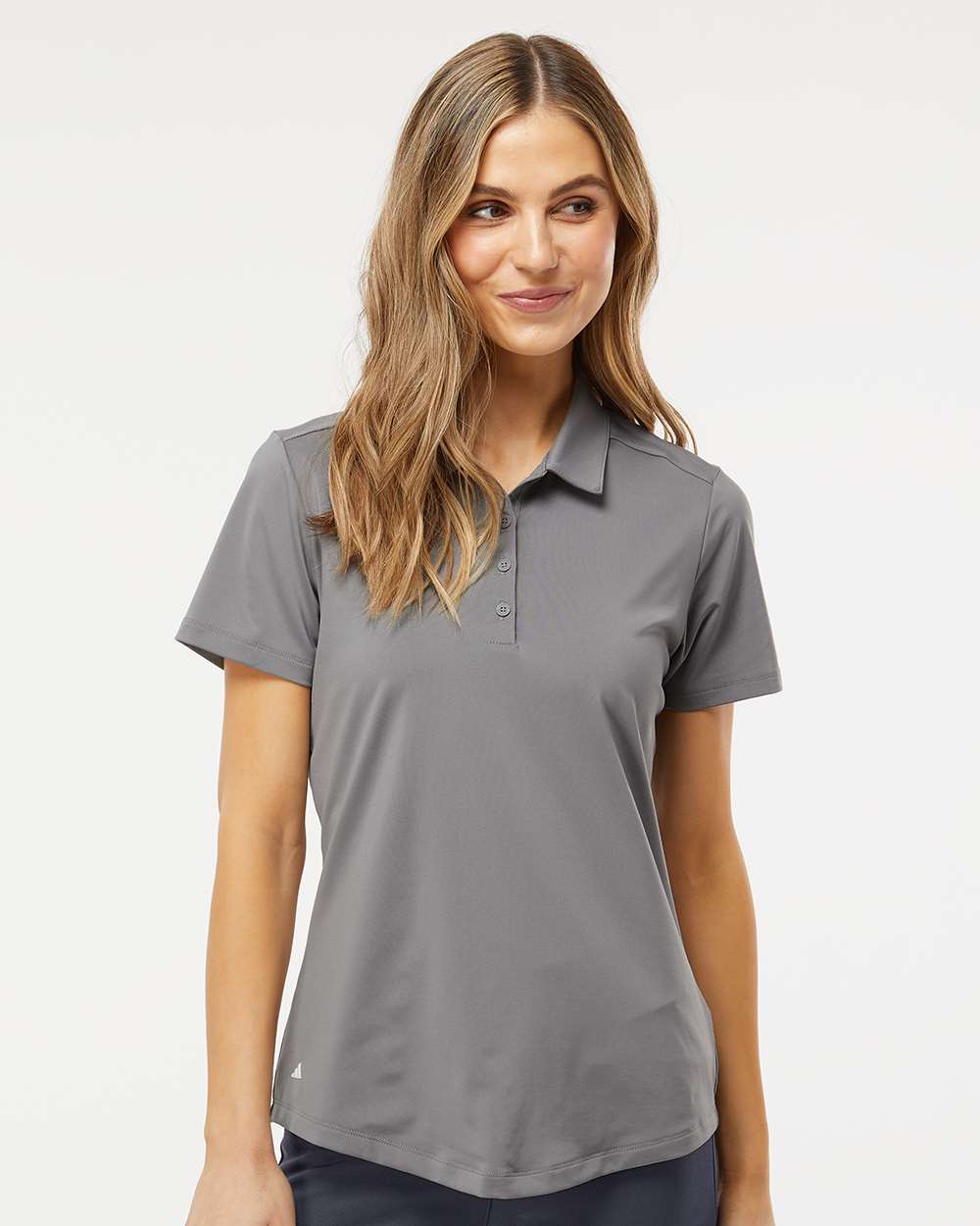 Adidas A515, Women's Ultimate365 Solid Polo, Grey Three