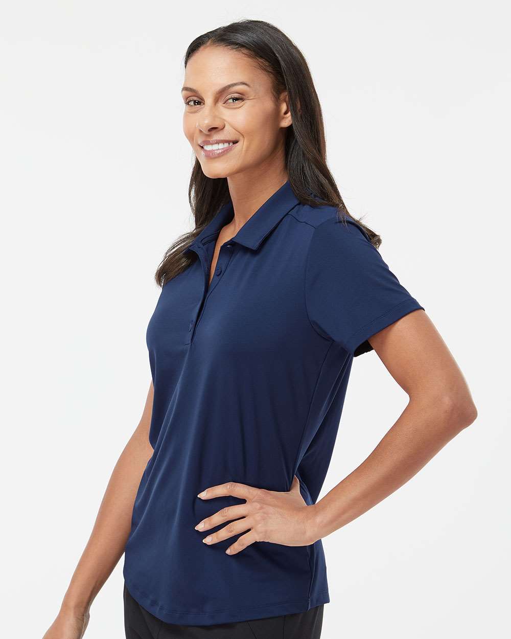 Adidas A515, Women's Ultimate365 Solid Polo, Team Navy Blue