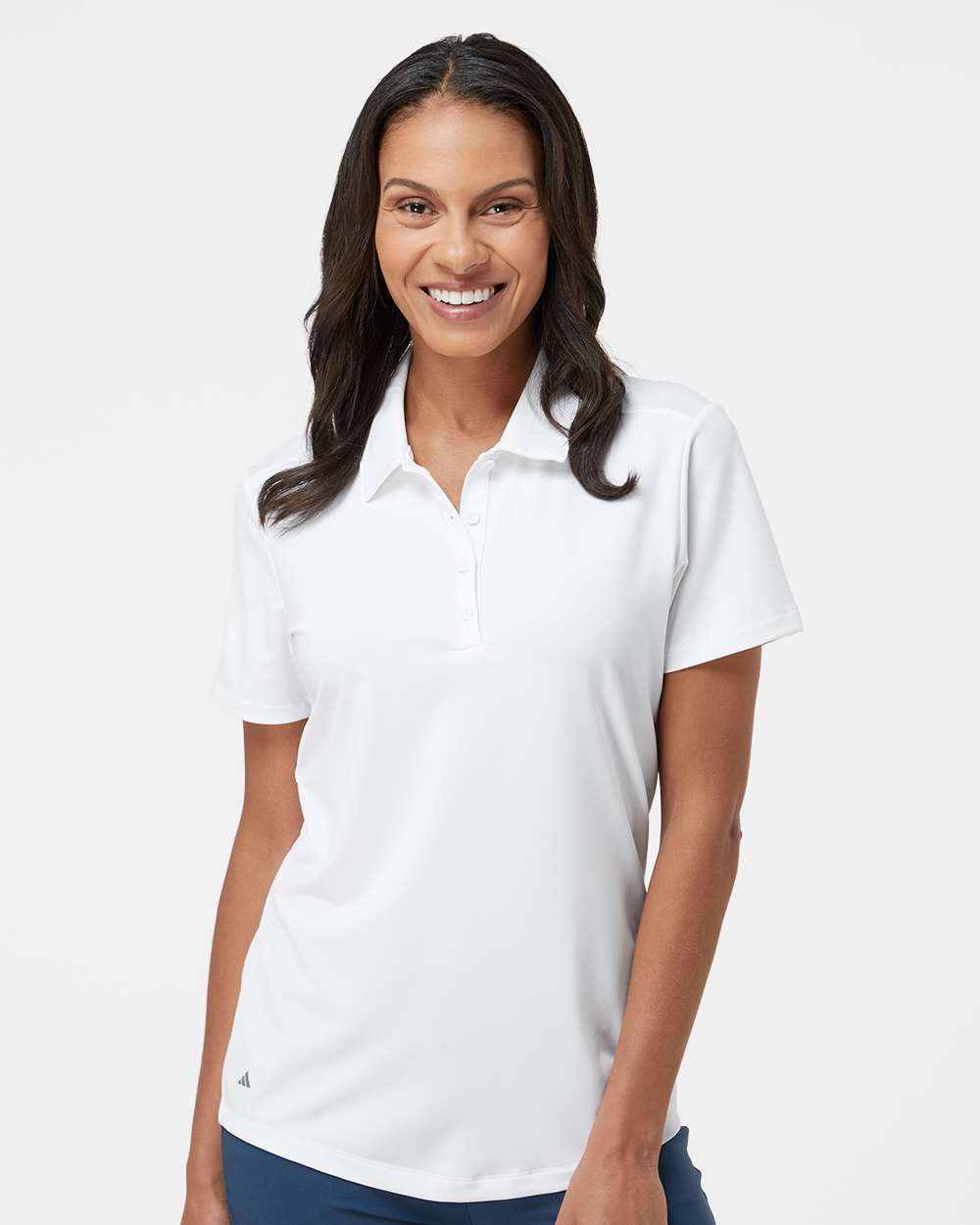 Adidas A515, Women's Ultimate365 Solid Polo, White